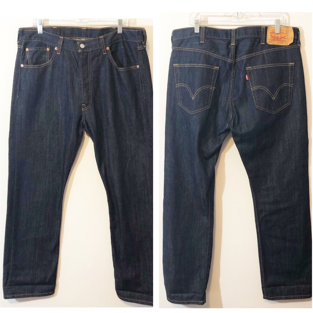 Levi’s 501 classic button fly dark wash 38 x 32